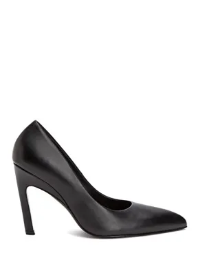 Academia Siyah Deri Stiletto