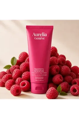 Aurelia Genève Raspberry Glowup Instant Lushglow Vegan Exfolıator
