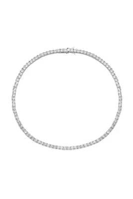 Ferlin Jewelry Su Yolu Kolye Pırlanta İşçiliği Döküm Dönme Yapmayan 4 mm Kolye 45 cm