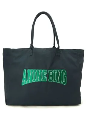 Anine Bing Leo Logolu Kadın Kanvas Alışveriş Çantası