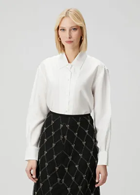 Vince Açık Krem Twill Gömlek