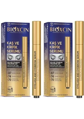 Esplendor Bioxcin Kaş ve Kirpik Serumu – Biocomplex B11, Hyaluronik Asit, Hint Yağı ve Peptit Içerikli – Gürleştirici ve Uzatıcı Etki – 10 ml (2 Paketi)