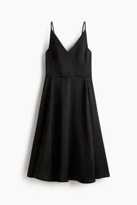H&M V Yakalı ve Askılı Elbise