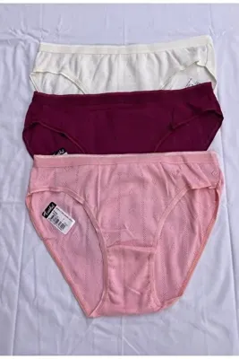 Tutku Kadın Bikini Jakarlı 6'lı Set Çok Renkli Külot