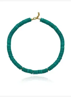 Linya Jewellery Bono Turkuaz Büyük Kolye - 925 Ayar Gümüş