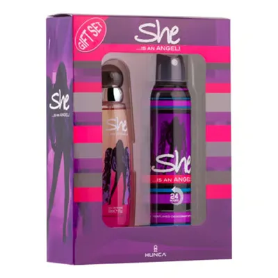 Huncalife She Is An Angel Edt 50 Ml Kadın Parfüm + 150 Ml Deodorant Set