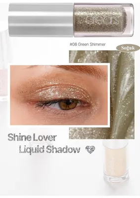 Str Store Yoğun Işıltılı, Prizmatik Yapılı Likit Far Shine Lover Liquid Shadow 08 Green Shimmer