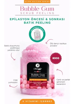Smoothly Sakız Aromalı Canlandırıcı & Yumuşatıcı El Ayak ve Vücut Bakım Peelingi 800GR