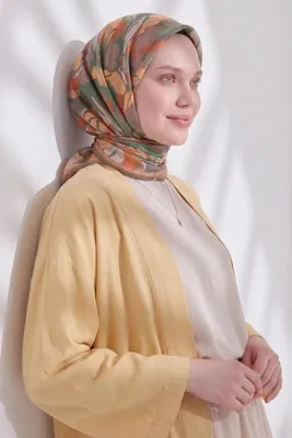 Silk Home Soft Eşarp Painterly Floral Yeşil