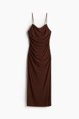 H&M Askılı ve Drapeli Elbise