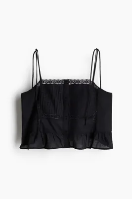 H&M Farbalalı ve Askılı Üst