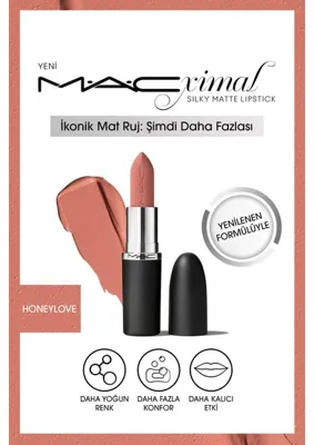MAC ximal Silky Matte Lipstick Nemlendirme Etkili Yoğun Renk Sağlayan Ruj - Whirl