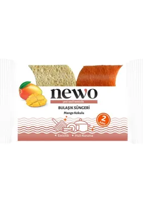 Newo Bulaşık Süngeri Mango Kokulu 2'li - 7 Adet