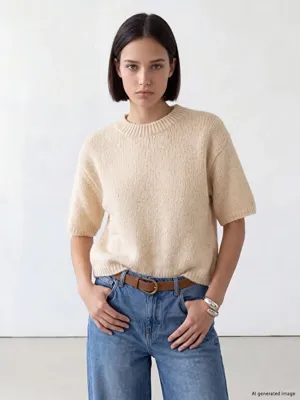 LCW Comfort Bisiklet Yaka Kadın Triko Kazak