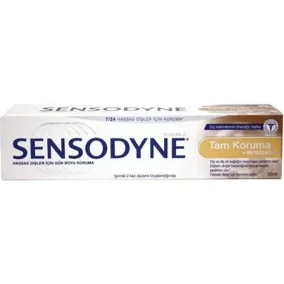 Sensodyne Tam Koruma ve Beyazlatıcı Diş Macunu 50ml