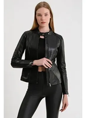Maroquin Leather Marilyn Kadın Deri Ceket