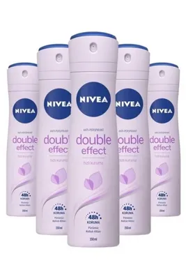 NIVEA Nivea Kadın Sprey Deodorant Double Effect 150 Ml - 5 Adet