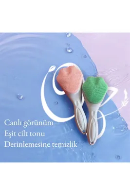 zeixpow Yüz Temizleyici Peeling Fırçası - Scrubber - El Yüz Temizleme - Yumuşak Silikon Z5-2