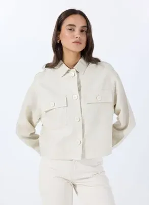 United Colors of Benetton Gri Kadın Normal Kalıp Ceket 25BVDN08B