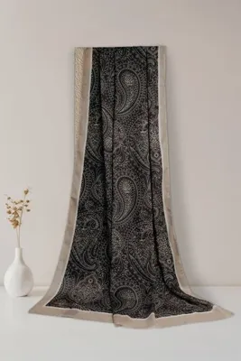 Sekine İpek Retro Etnik Desen Pamuk Soft Şal