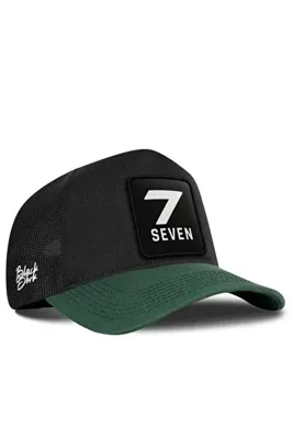 BlackBörk Ayı Logolu Cordura Petrol Yeşili-Siyah Trucker Şapka