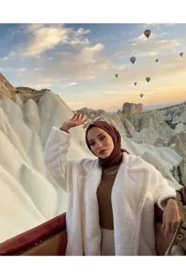 Organic Scarfs Penye şal özel dikişli