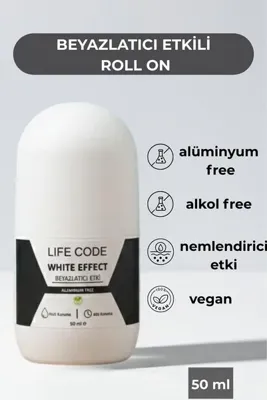 LİFE CODE Alüminyumsuz Beyazlatıcı Etkili Roll on 50 ml HUGO Skin Care