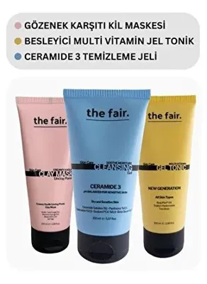 the fair. Gözenek Karşıtı Kil Maskesi Besleyici Jel Tonik ve Sebum Dengeleyici Yıkama Jeli