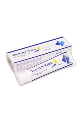 Mega Farma TOPICURE CINKO OKSIT, ALLANTOIN VE E VITAMINI ICEREN BAKIM KREMI %25 100 g tüp