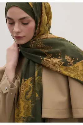 Fresh Scarfs Daria Desen Şal Hardal