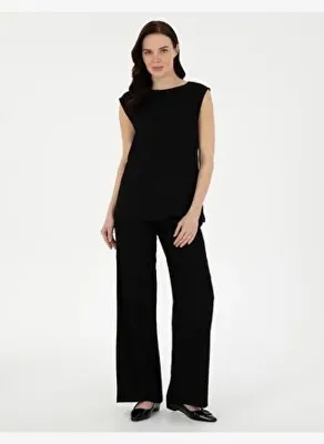 Pierre Cardin Siyah Yüksek Bel Loose Fit Pantolon50301266-VR046