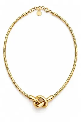 btogether. Çelik Düğüm Kolye Gold Renkli