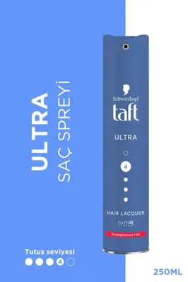 TAFT Saç Spreyi Keratin Ultra Güçlü 4-250 Ml