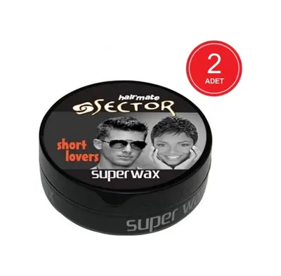 Sector Hairmate Wet Look Süper Wax Siyah 2 x 150 ML