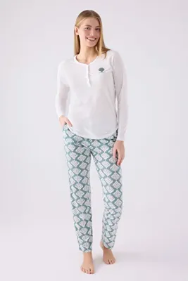 Pierre Cardin İkili Pijama Takım Krem - Süprem - 2 Li Takım