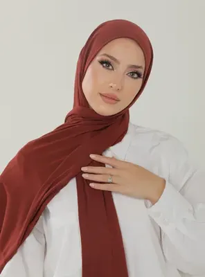 Beyzak Store Luxury Penye Şal - Koyu Kiremit - Beyzak Store