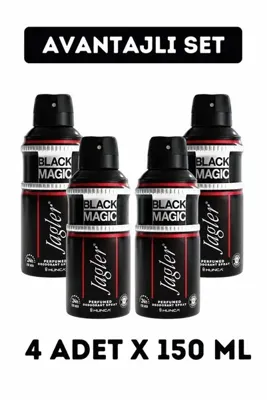 Jagler Black Magic Erkek Deodorant 150 ml 4 Adet