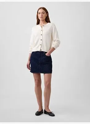 GAP Textured Denim Mini Etek