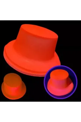 NW NessiWorld Neon Partisi Turuncu Renk Plastik Fötr Şapka