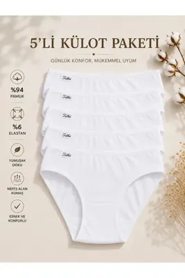 Tutku 5'li Bikini Külot
