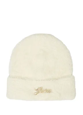 Guess Knitted Beyaz Kadın Bere