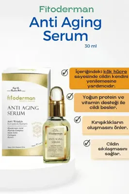 Fitoderman Yaşlanma Karşıtı, Nemlendirici Anti Aging Yüz Serumu 30 ml