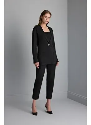 Join Us Tek Düğmeli Triko Blazer Ceket