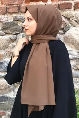 Nilbutik Medine Ipeği Şal Çikolata