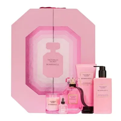Victoria's Secret Bombshell EDP 100 ml + Fragrance Lotion 250 ml + Fragrance Wash Gel 200 ml + Fragrance Mist 250 ml + Bombshell EDP 7 ml Kadın Parfüm Seti