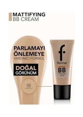 Prime Mattifying Bb Yağlı ve Karma Ciltler Için Nemlendirici Etkili Spf 25 Mat Bitişli Bb Krem No. 002 - Fair/light - 8690604535170 (2 Paketi)