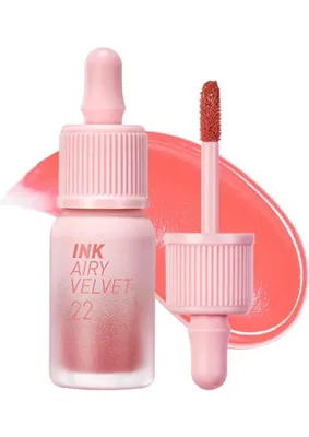 Str Store Uzun Süre Kalıcı ve Hafif Formüllü, Kadife Bitişli Tint Ink Airy Velvet (22 Center Peach)