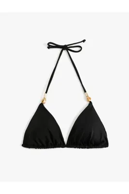 Koton Aksesuarlı Üçgen Bikini Üstü