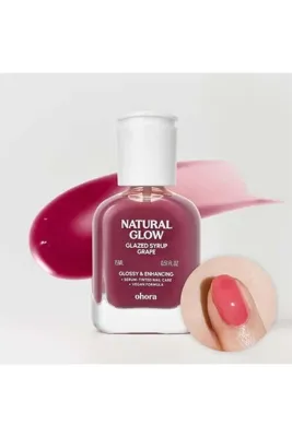 Ohora Renkli Tırnak Güçlendirici ve Besleyici Vegan Bakım, Üzüm, 15 ml