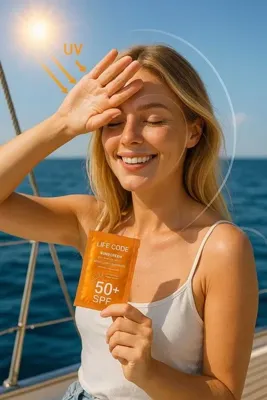 LİFE CODE Güneş Kremi Hibrit Filtre Tek Kullanımlık 50 SPF 3 ML. SKIN CARE